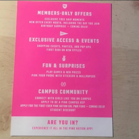 Vs Pink Promo Event Exclusive Stickers X2 - Picture 2 of 2